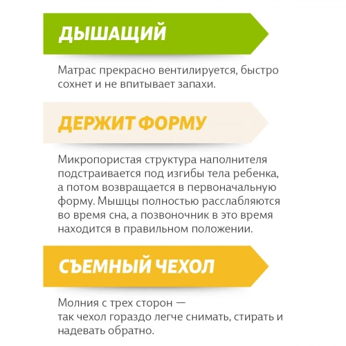 Матрас EcoKinder ULME 120х60х9 см фото 5
